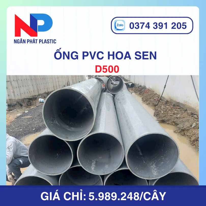 Ống Nhựa PVC D500 Hoa Sen